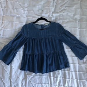 Madewell chambray top